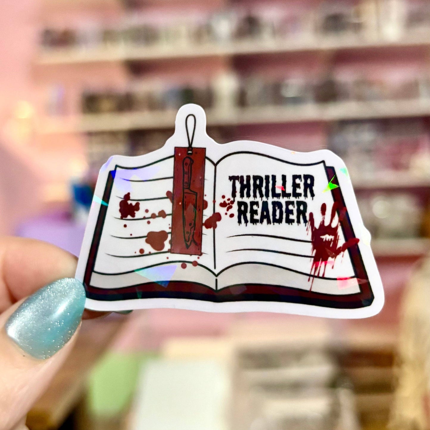 Thriller Reader Open Book Sticker