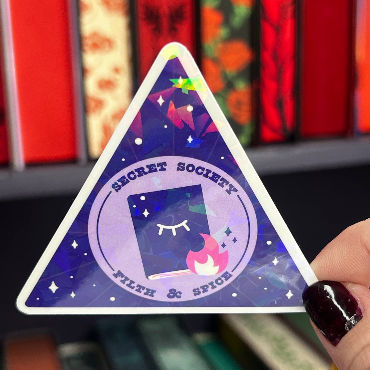 Secret Society Filth & Spice Holographic Bookish Sticker