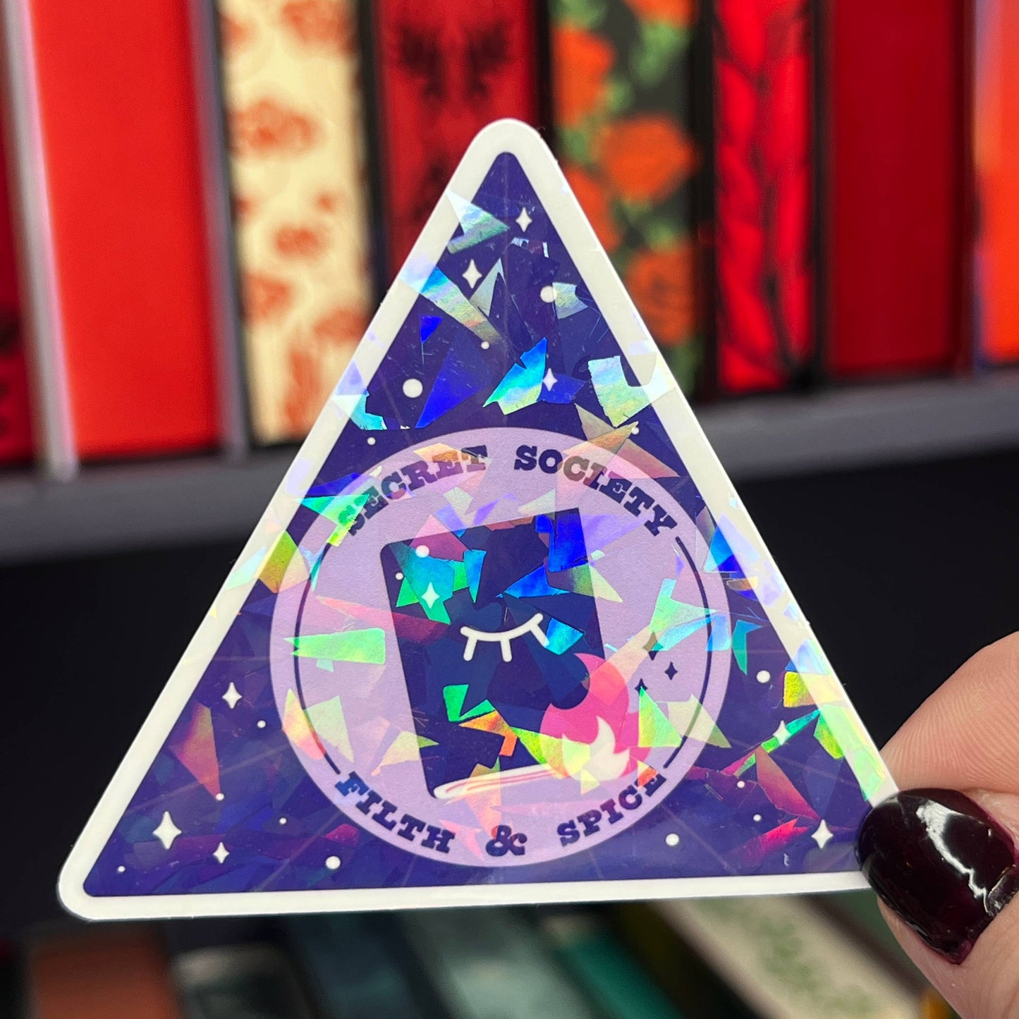 Secret Society Filth & Spice Holographic Bookish Sticker