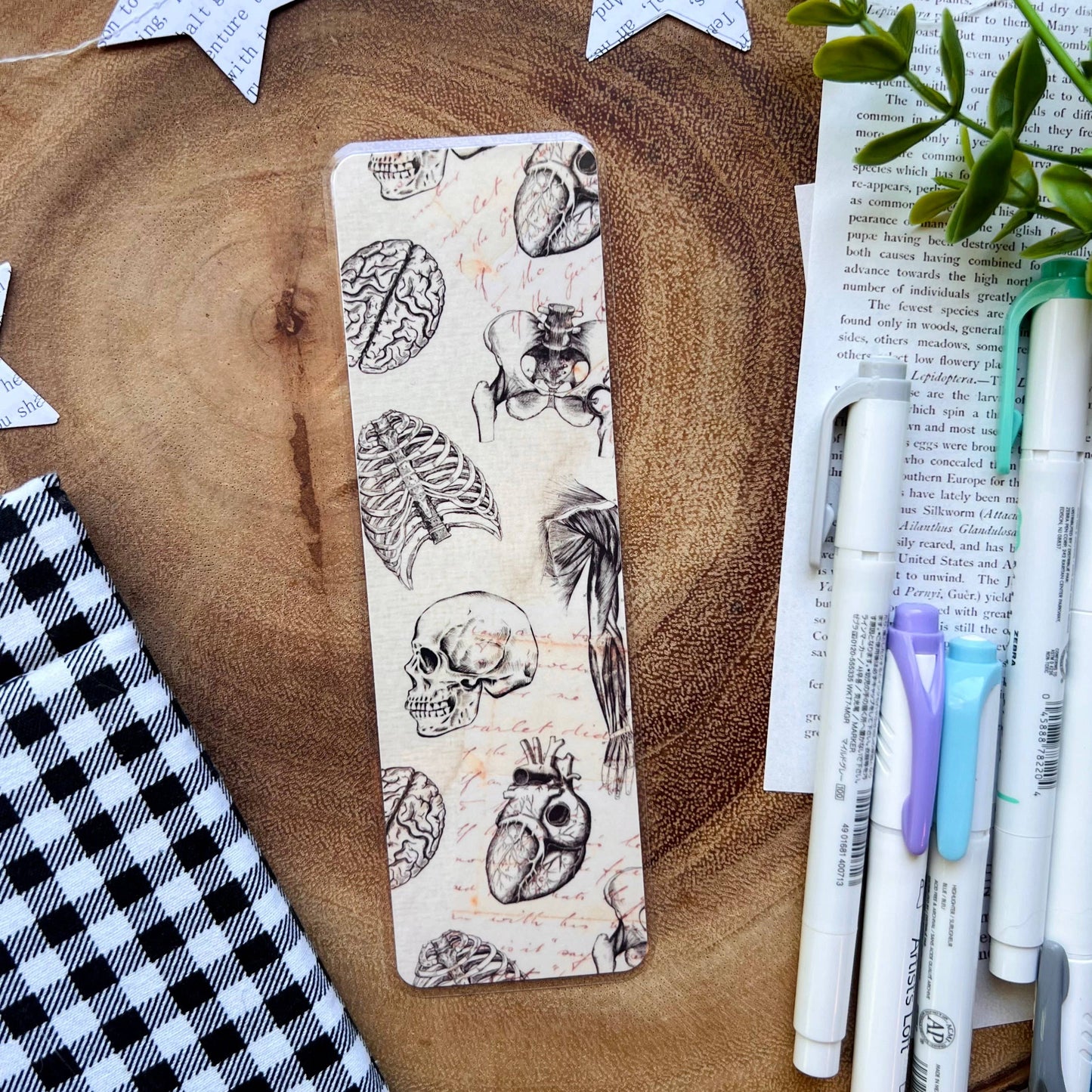 Vintage Anatomy Bookmark: No Tassel