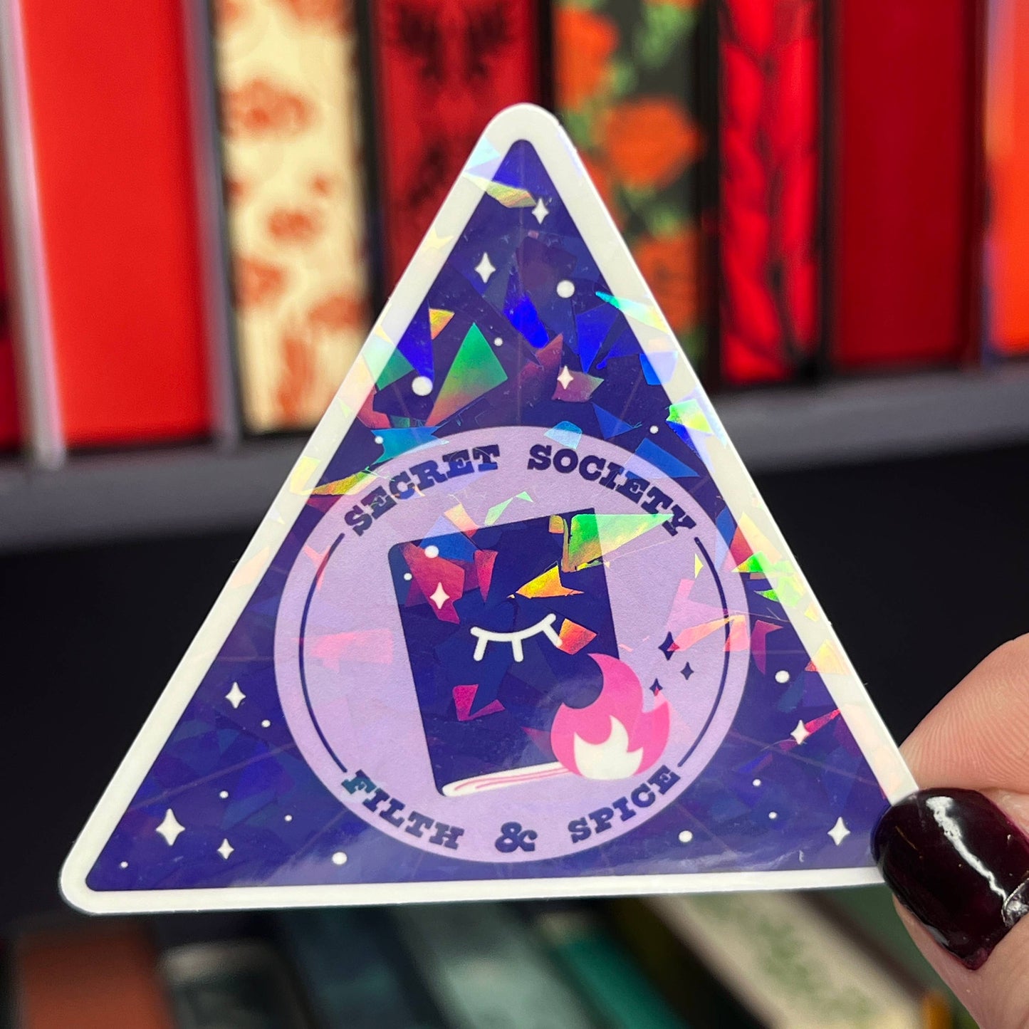 Secret Society Filth & Spice Holographic Bookish Sticker