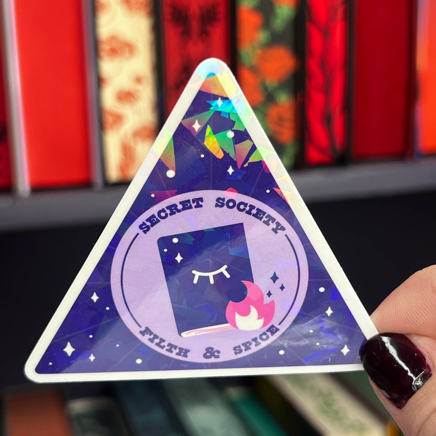 Secret Society Filth & Spice Holographic Bookish Sticker