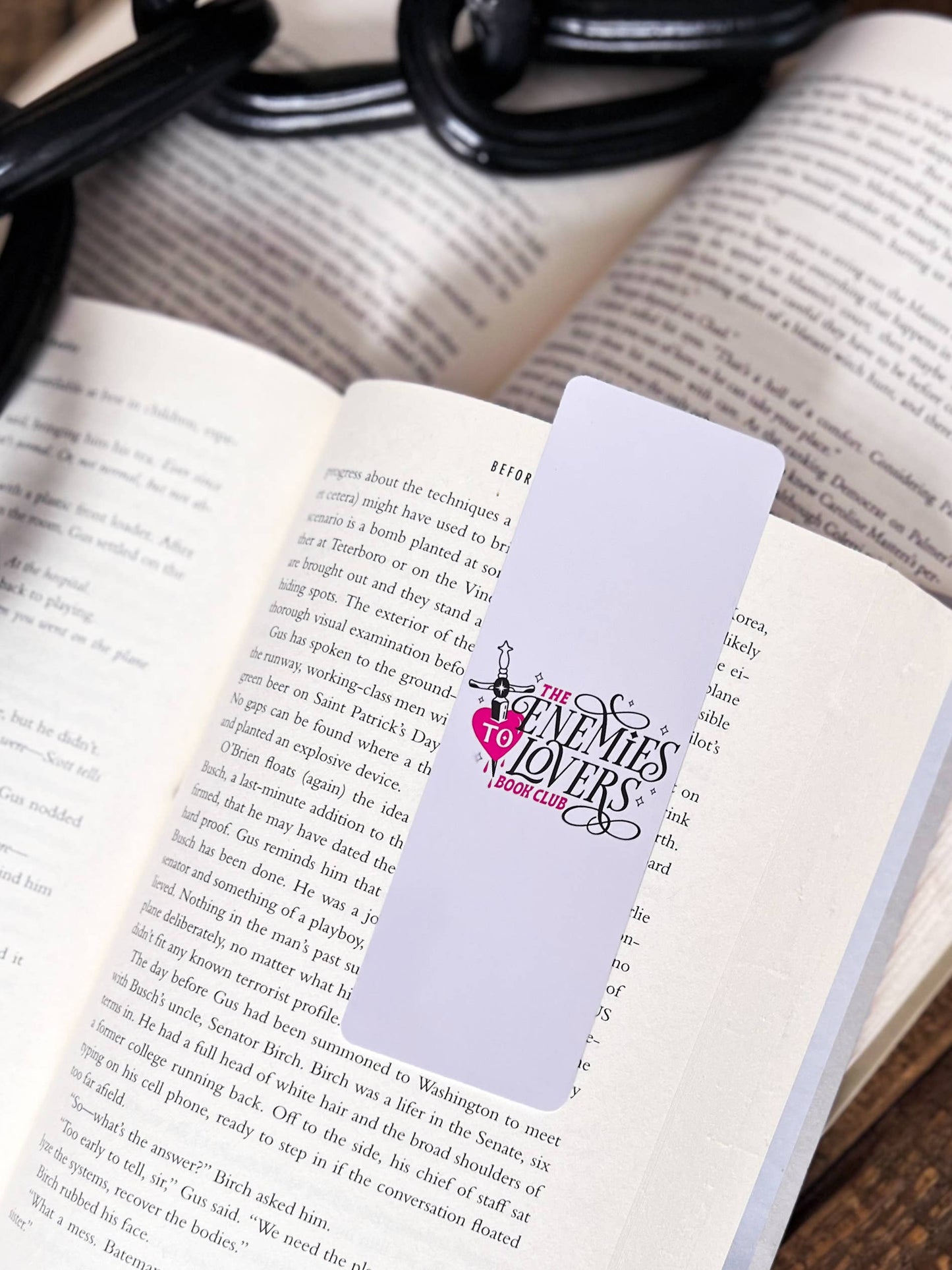 Enemies to Lovers Bookmark Set: Enemies to Lovers / Glossy - Laminated
