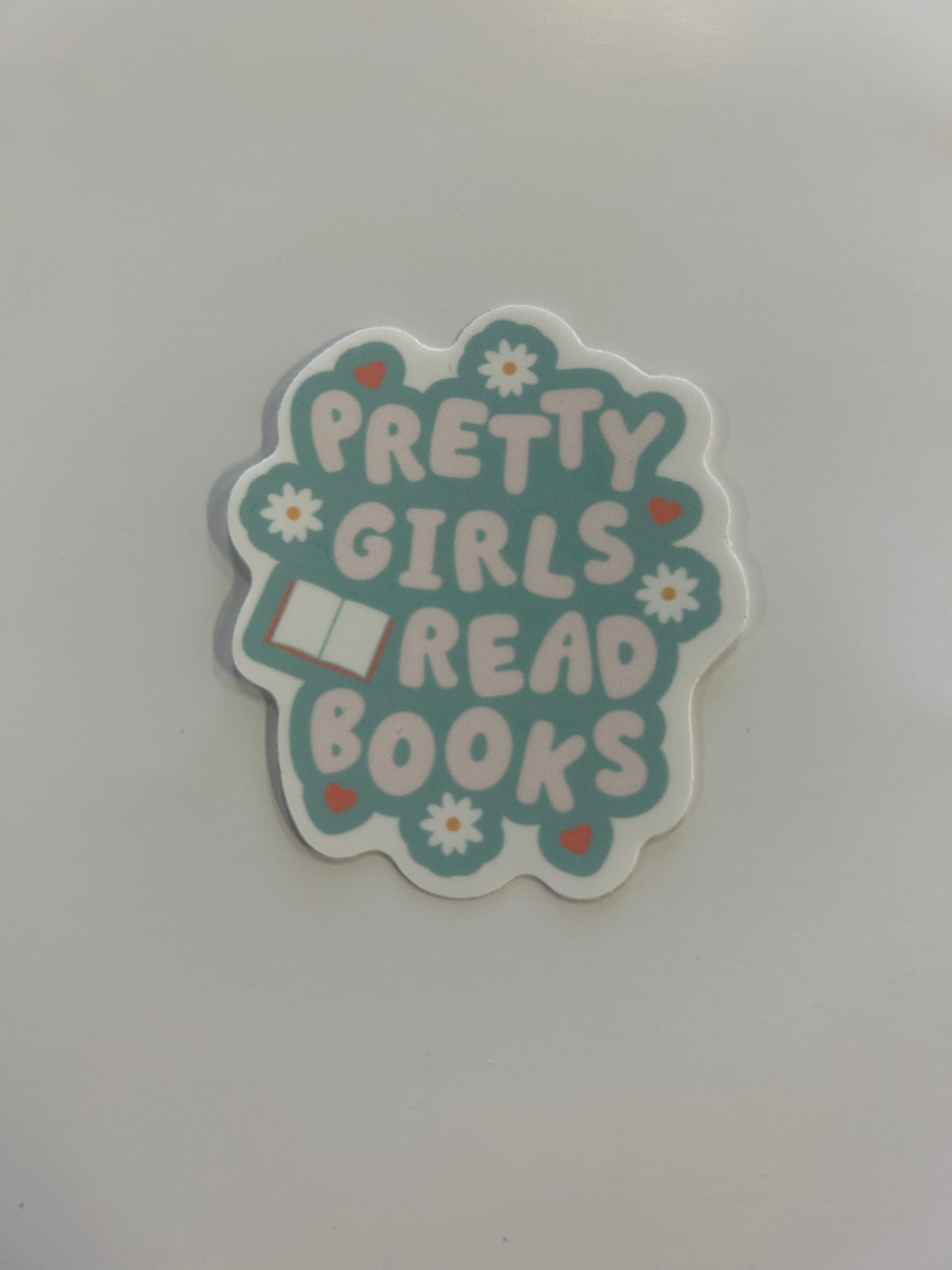 Pretty Girls Read Books Sticker