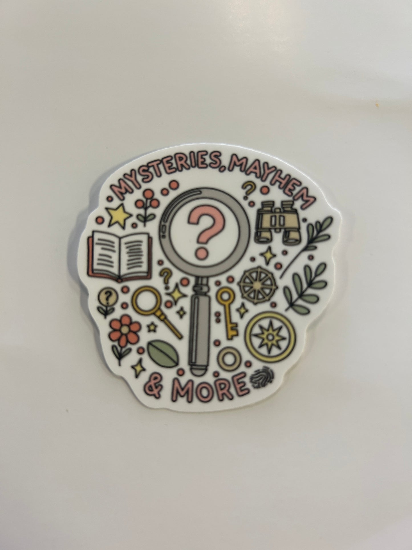 Mysteries, Mayhem, & More Sticker