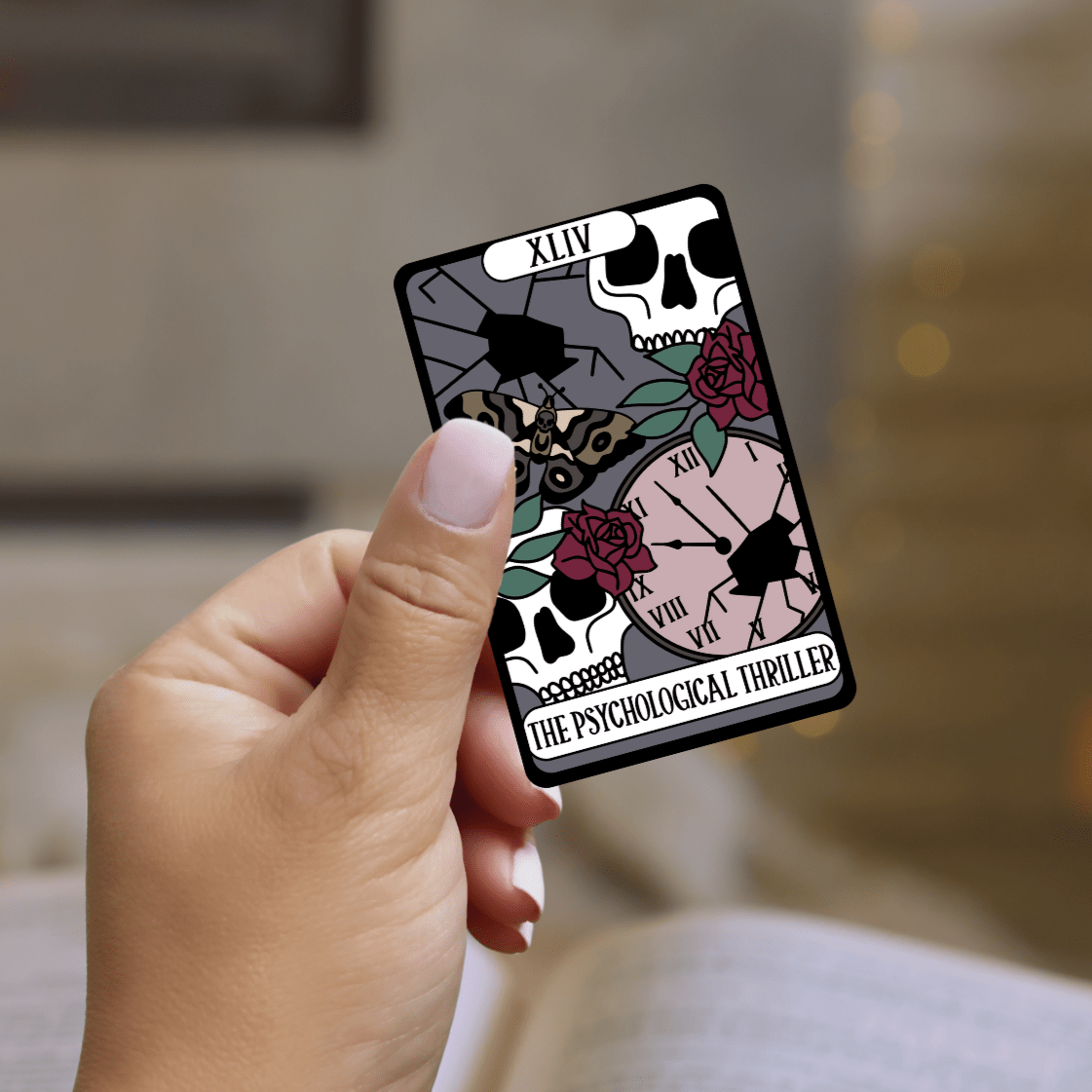 Psychological Thriller Tarot Card Sticker