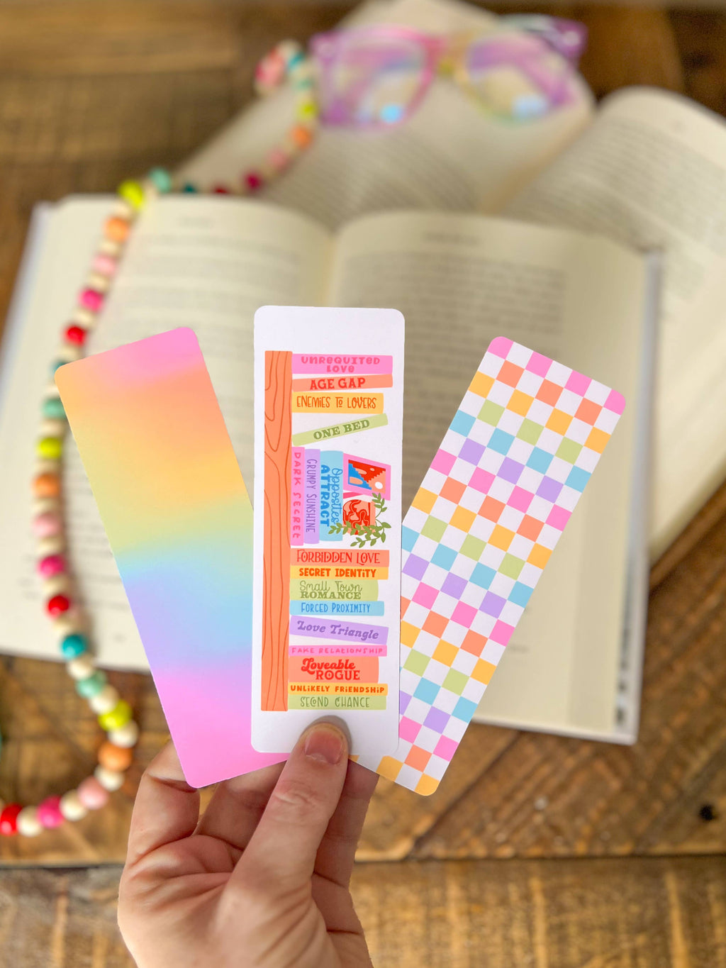 Checker Bookmark:Soft Touch Matte