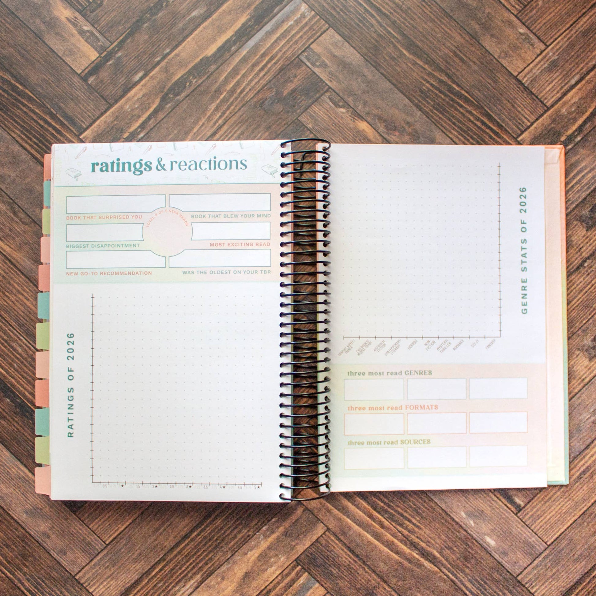 2026 Reading Tracker | book journal and reading log notebook