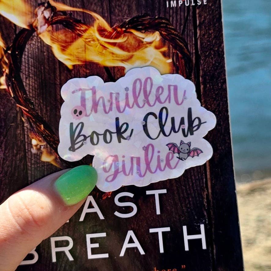 Thriller Book Club Girlie Sticker