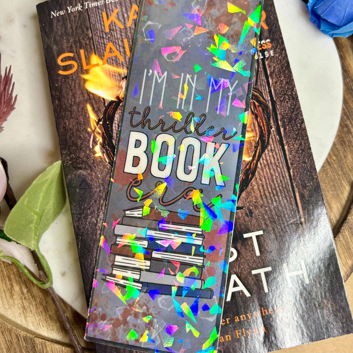 In My Thriller Book Era: Thriller Books Cardstock Bookmark