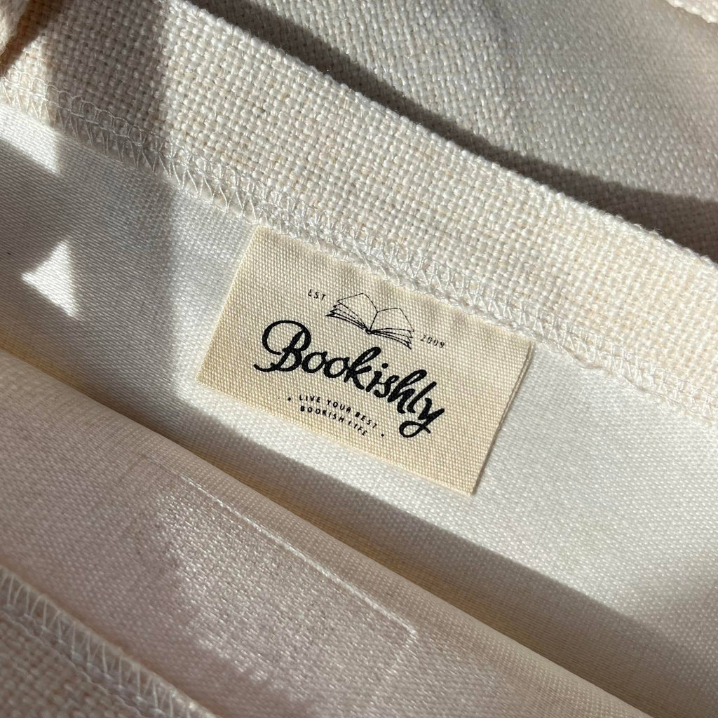 Amazon Sucks Indie Bookstore Tote Bag: Bookishly logo / Coloured text