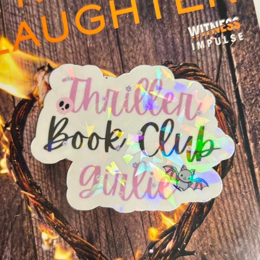 Thriller Book Club Girlie Sticker