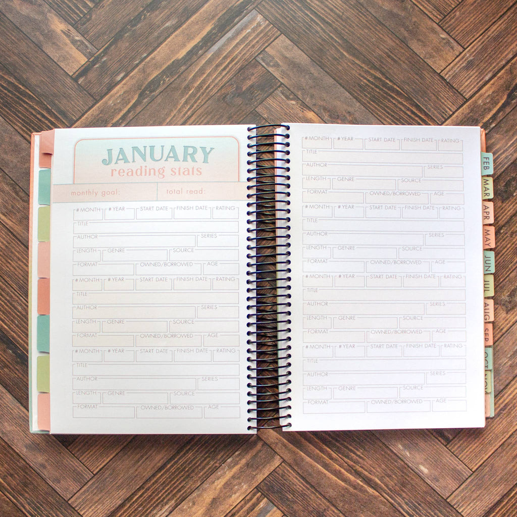 2026 Reading Tracker | book journal and reading log notebook