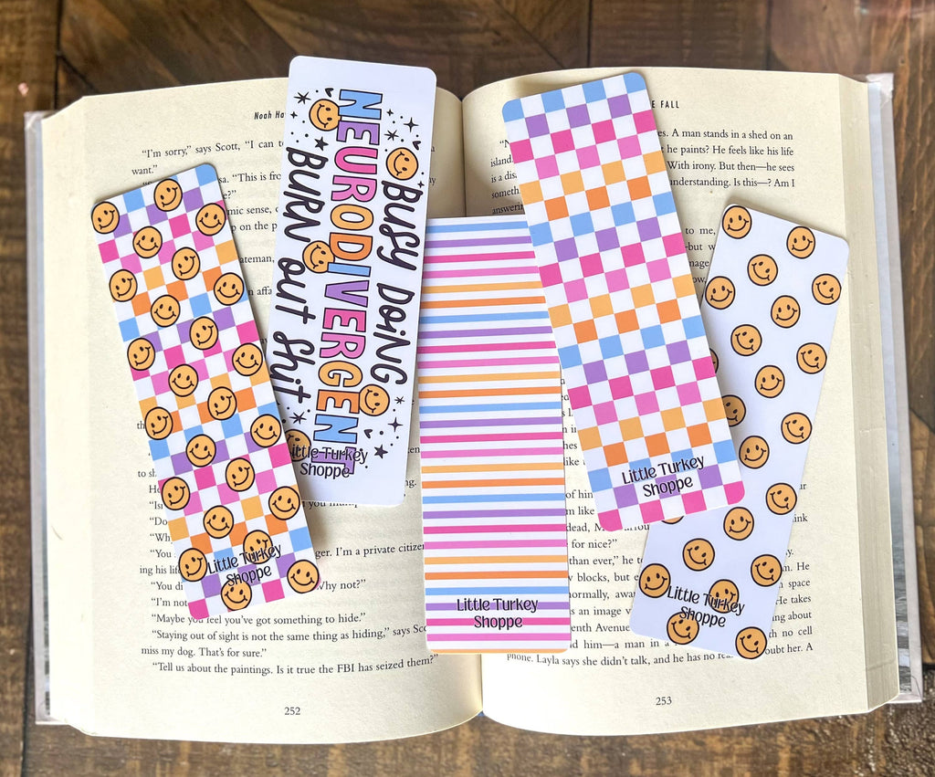 Checker / Glossy - Laminated Bookmark