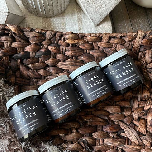 Book Club Member | Candle - Cake Batter + Vanilla, 4 or 8 oz: 4 oz