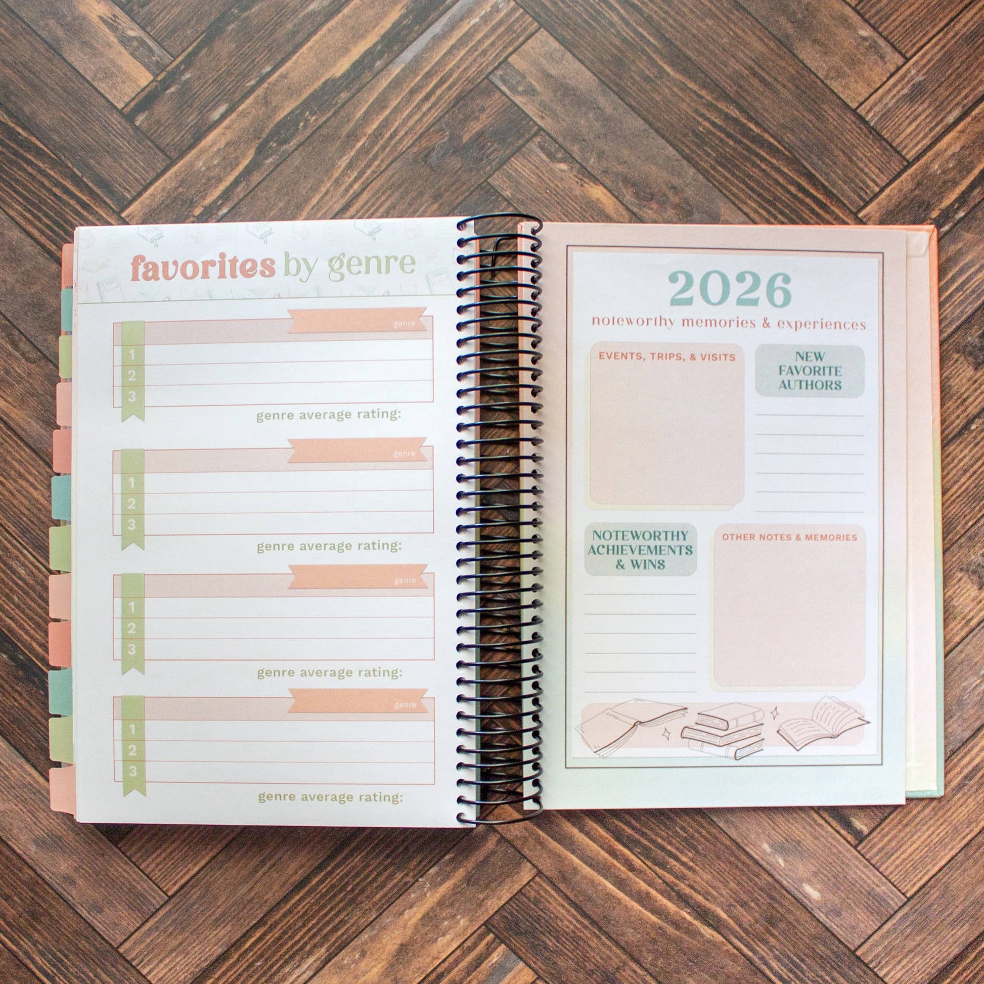 2026 Reading Tracker | book journal and reading log notebook