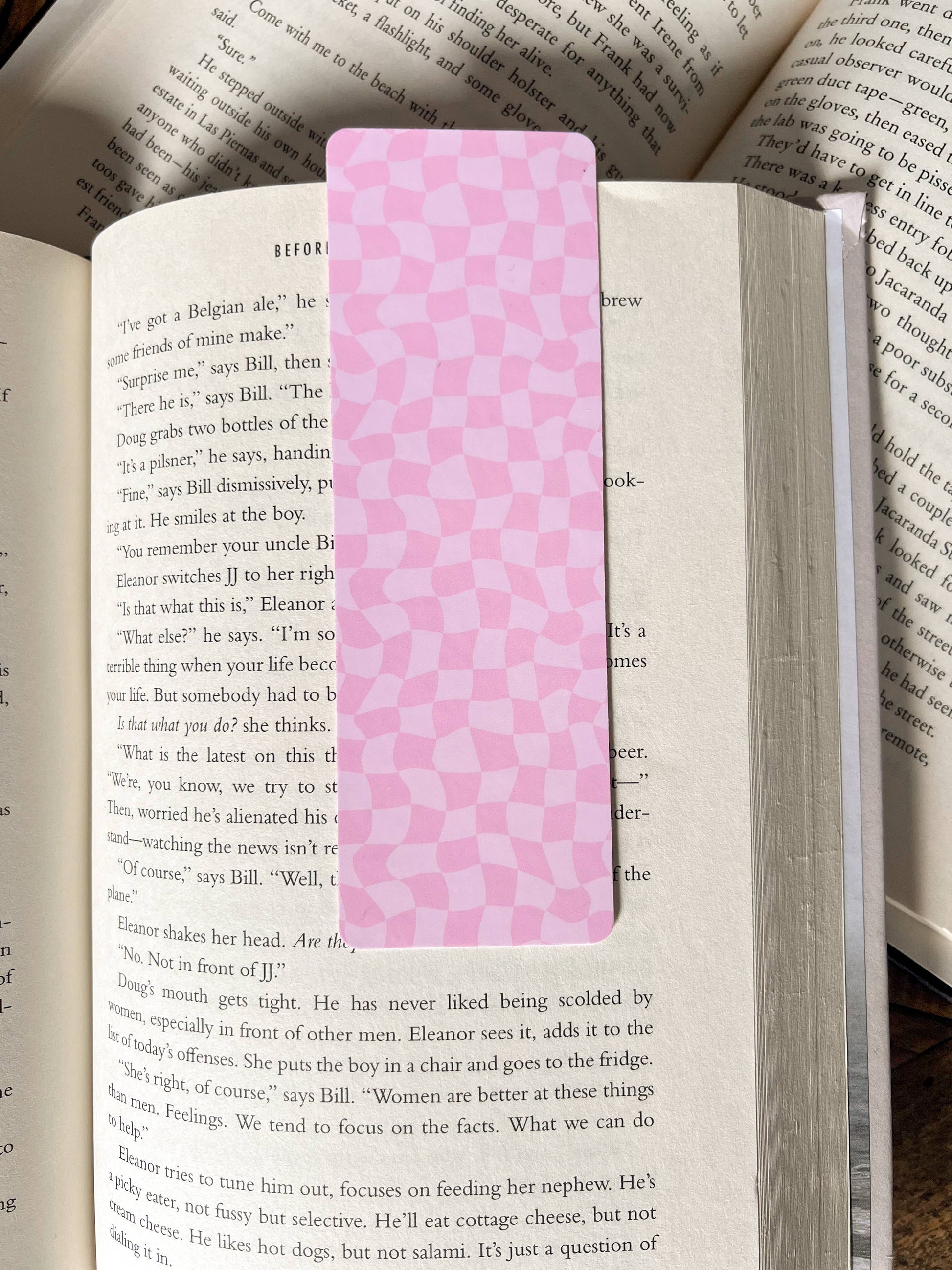 Pink Coquette Bow Bookmark: Soft Touch Matte