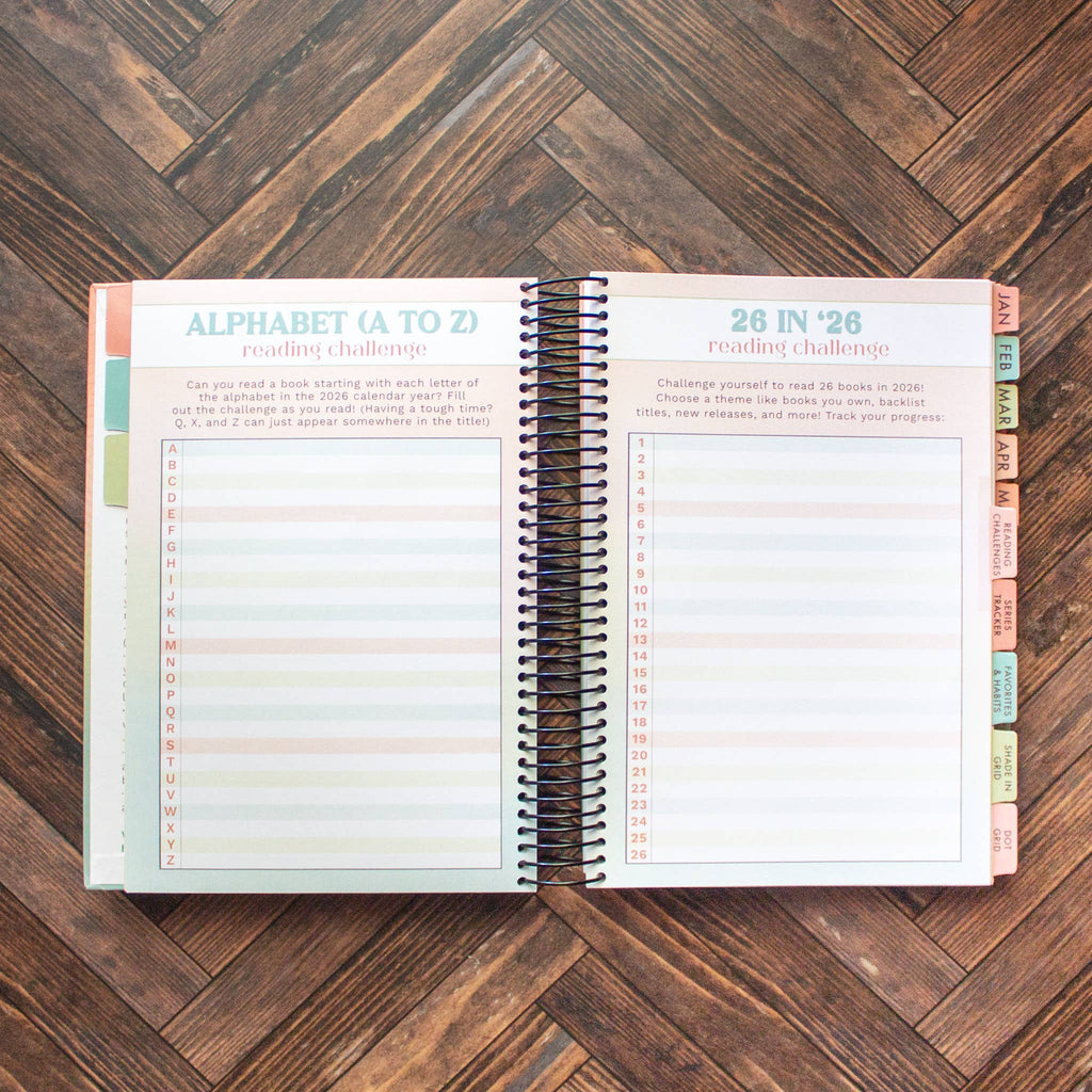 2026 Reading Tracker | book journal and reading log notebook