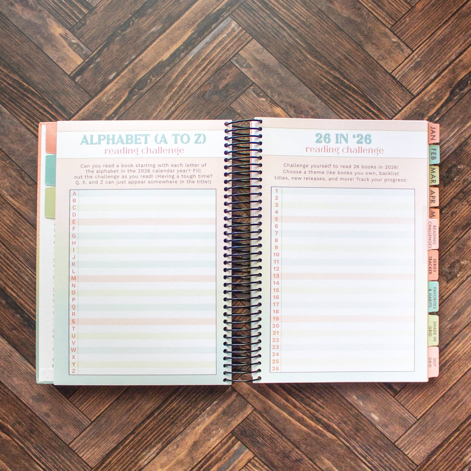 2026 Reading Tracker | book journal and reading log notebook