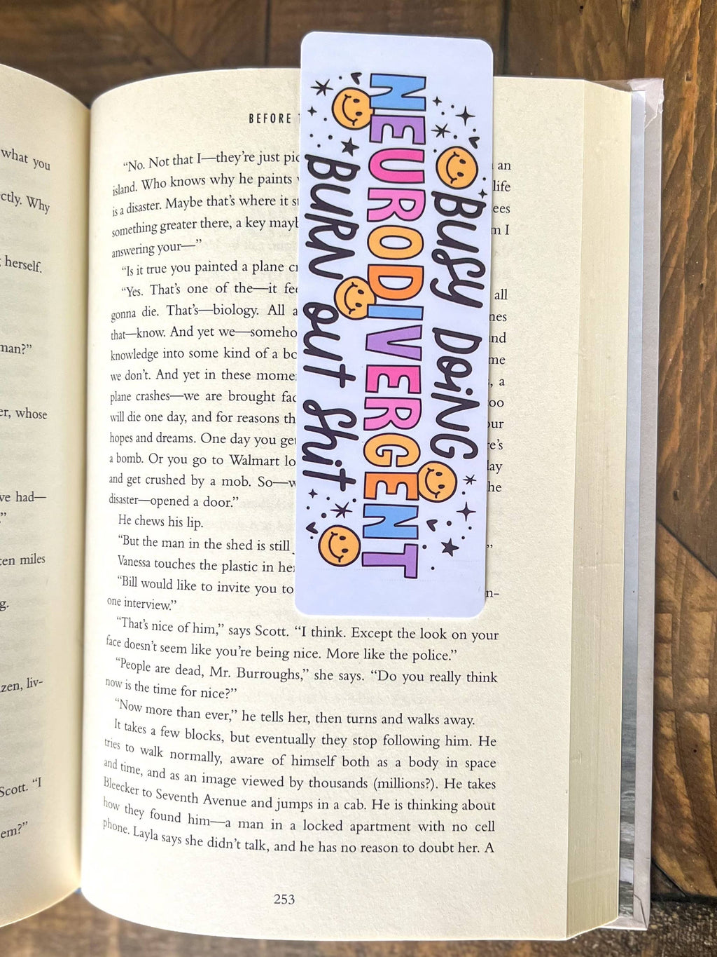 Neurodivergent Burn Out Bookmark: Glossy - Laminated