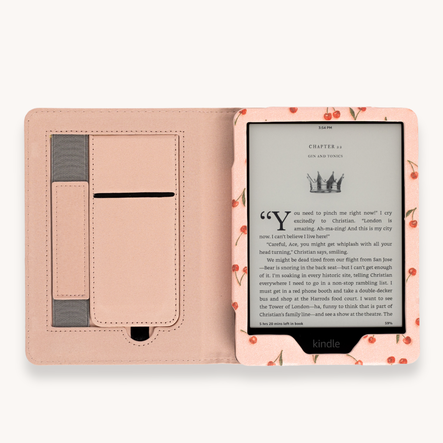 Painted Cherries Kindle Case: Kindle Paperwhite (12th Generation) or Colorsoft