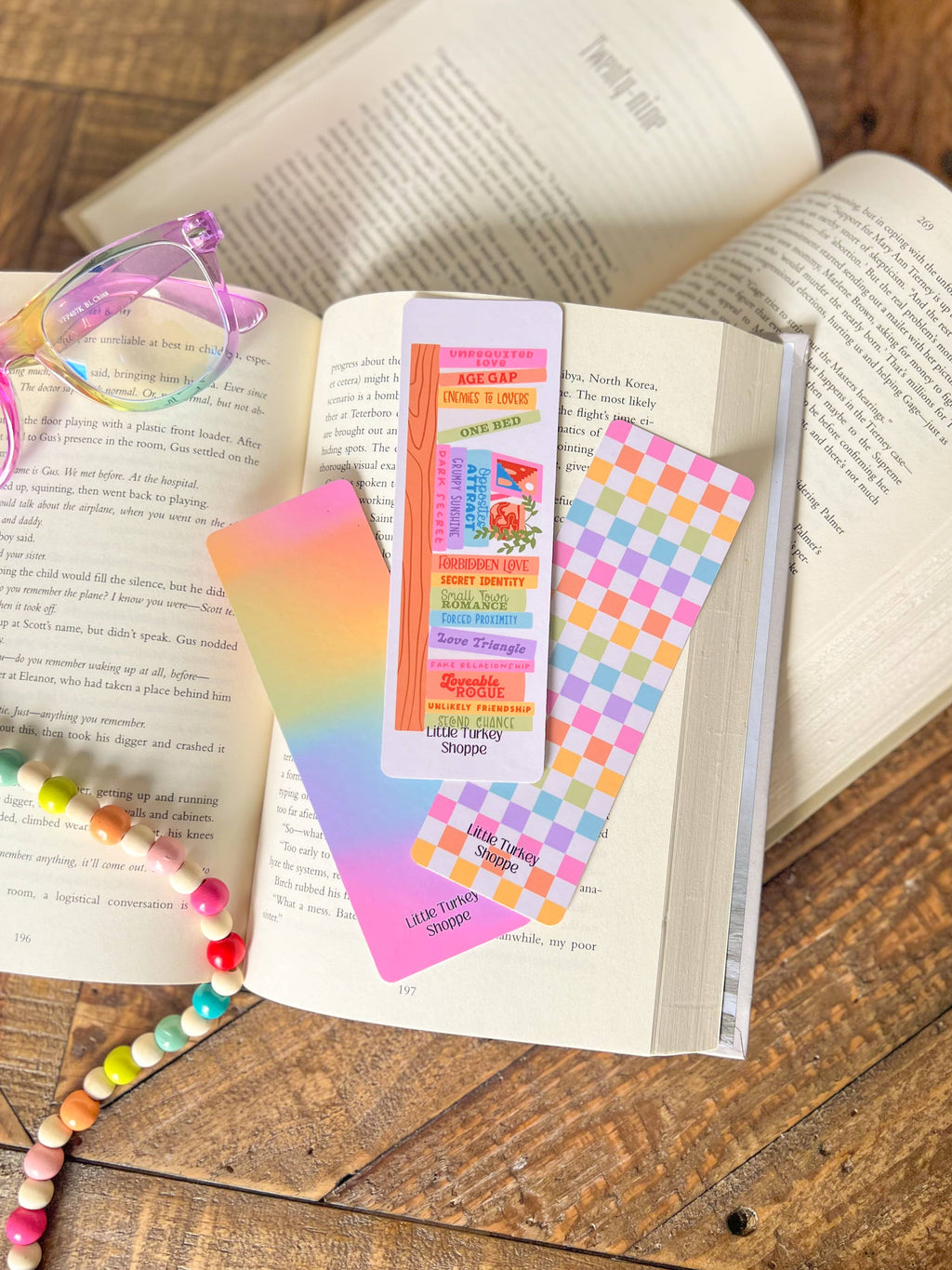 Checker Bookmark:Soft Touch Matte
