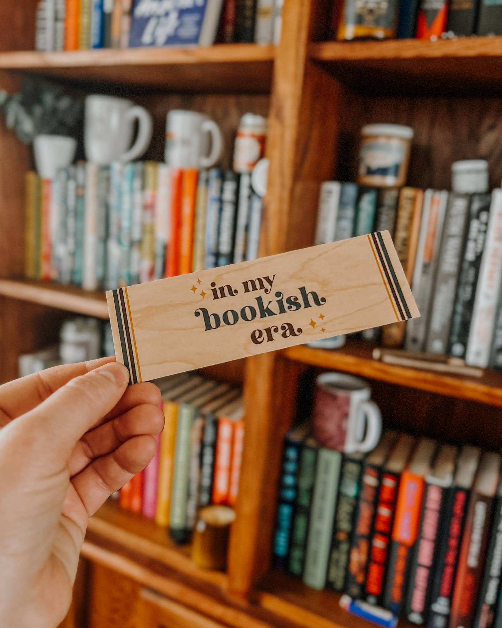In My Bookish Era Wooden Bookmark | Reader & Bookworm Gift