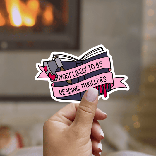 Most Likely to be Reading a Thriller Sticker