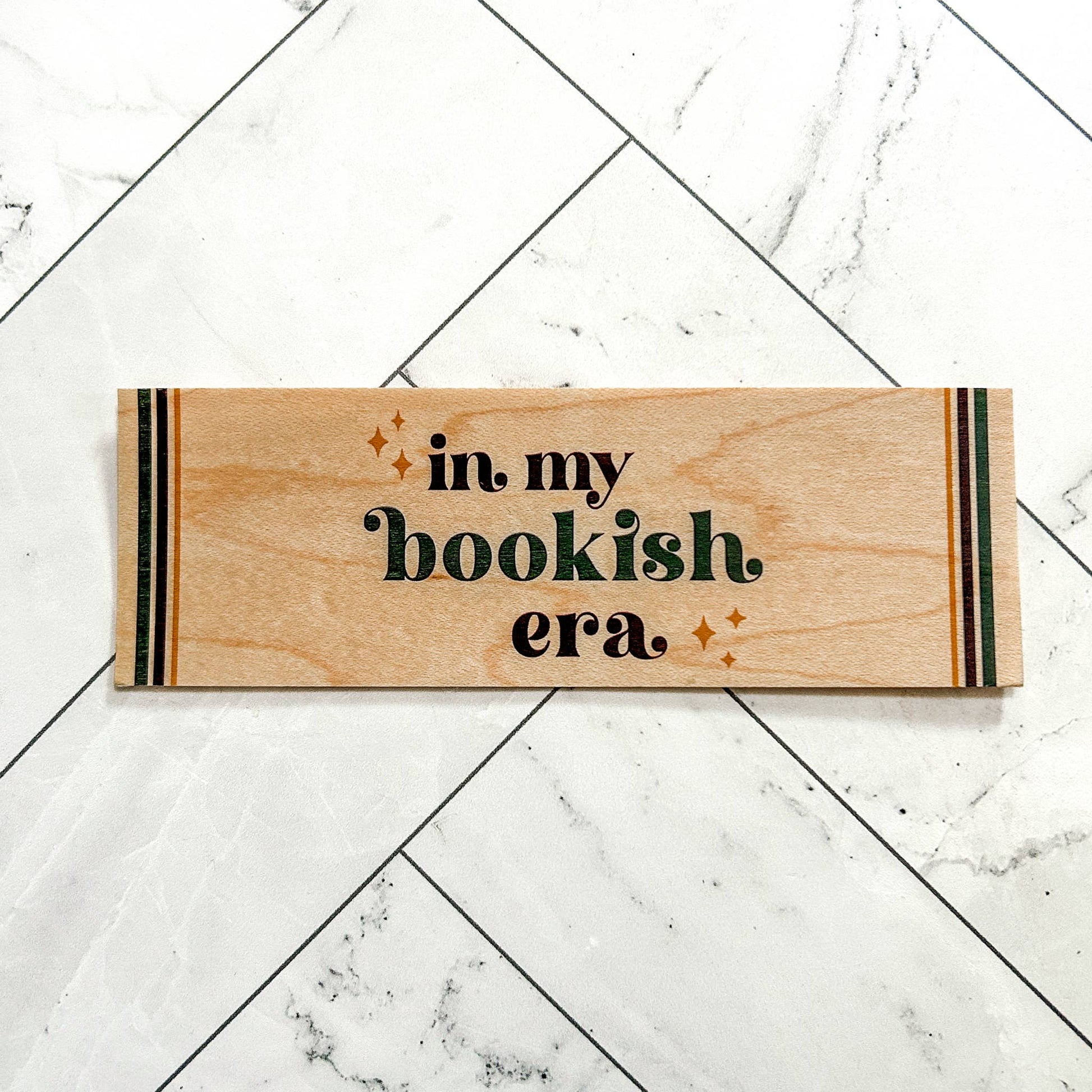 In My Bookish Era Wooden Bookmark | Reader & Bookworm Gift