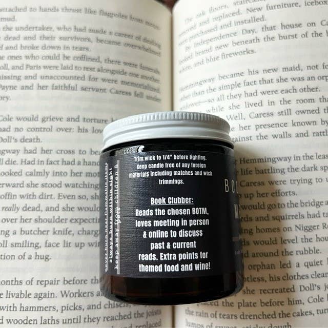 Book Club Member | Candle - Cake Batter + Vanilla, 4 or 8 oz: 4 oz