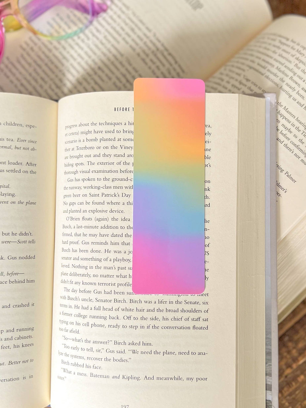 Pastel Tie Dye Bookmark Warm Tone:Soft Touch Matte