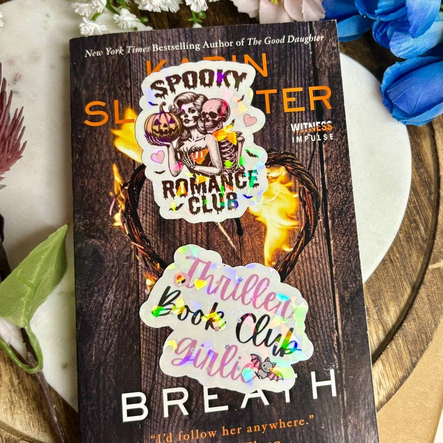 Thriller Book Club Girlie Sticker