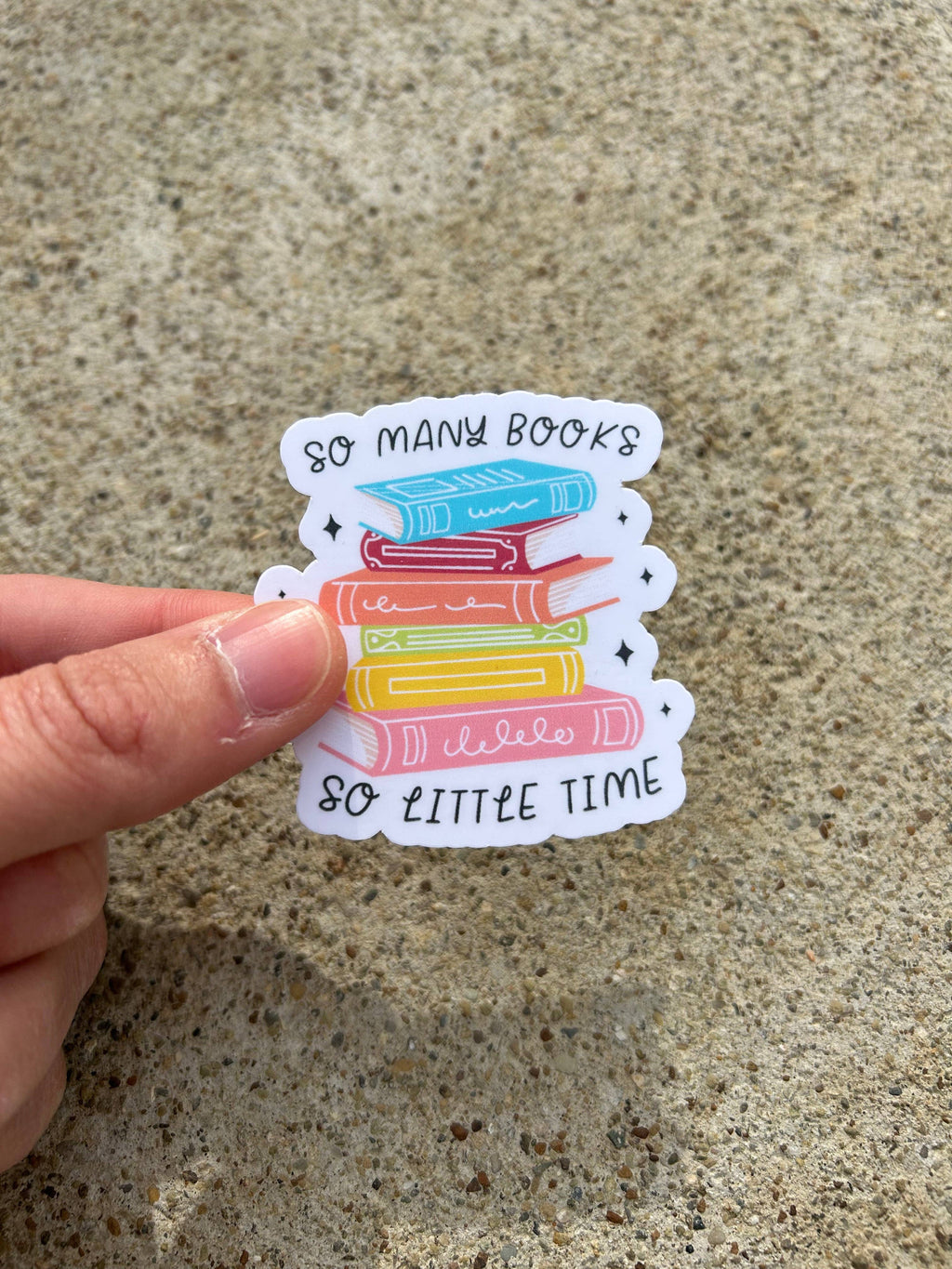 So Many Books Sticker