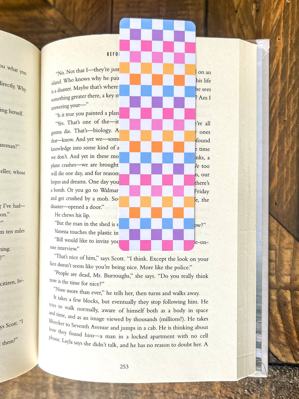 Checker / Glossy - Laminated Bookmark