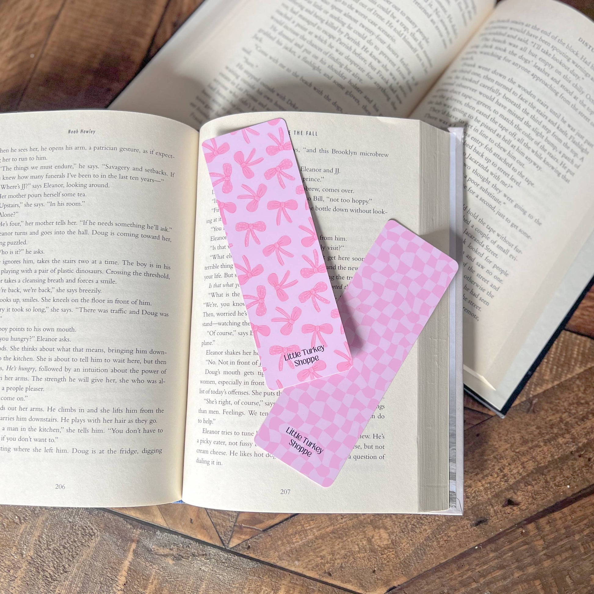 Pink Coquette Bow Bookmark: Soft Touch Matte