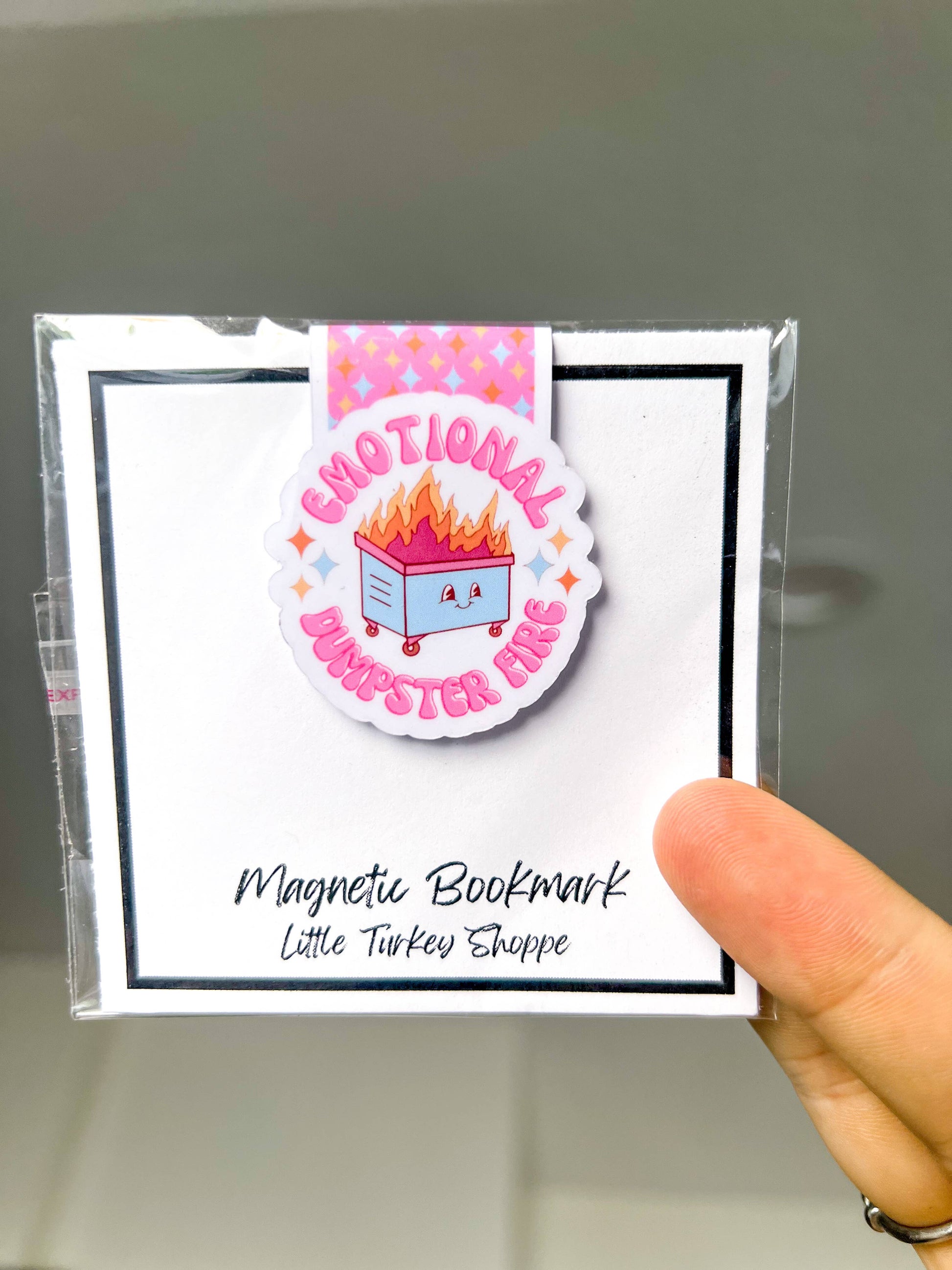 Emotional Dumpster Fire Magnetic Bookmark