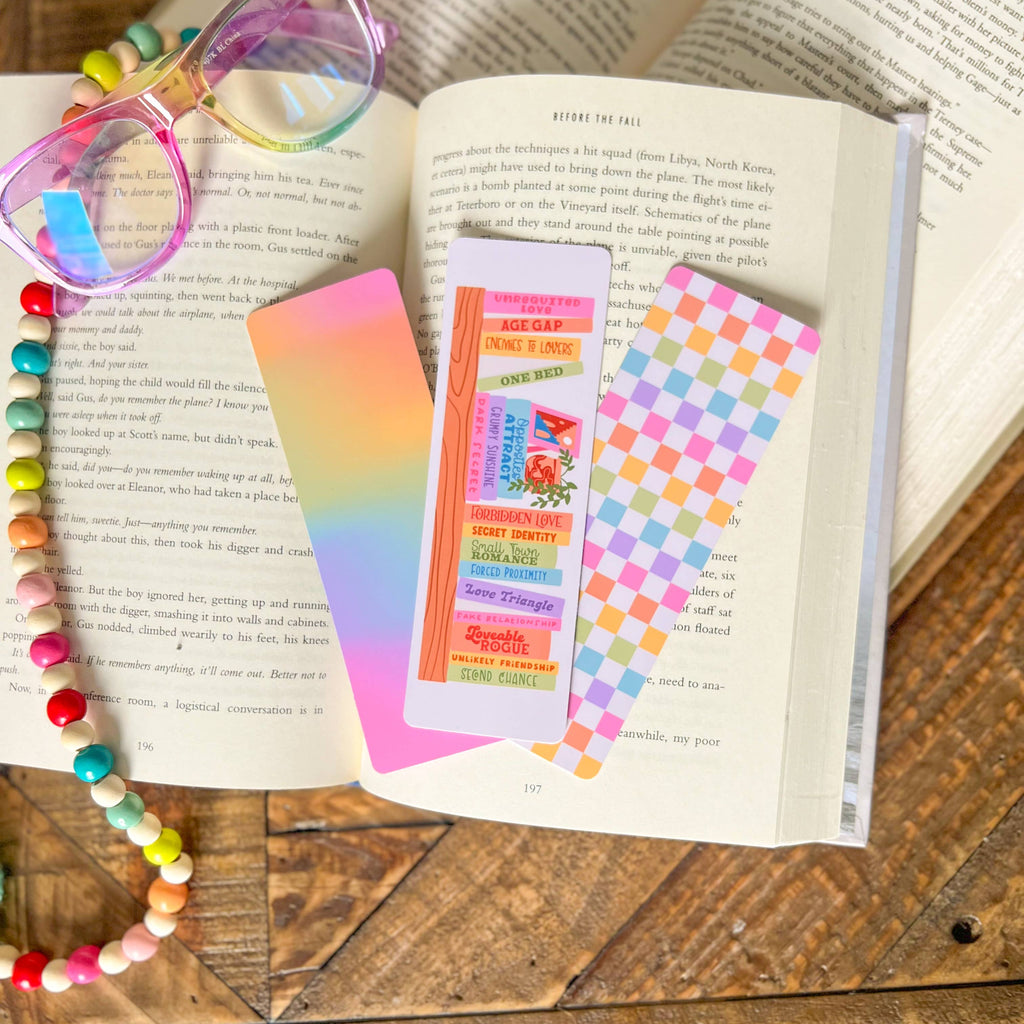 Checker Bookmark:Soft Touch Matte