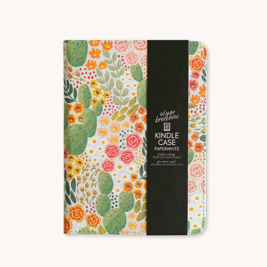 Cactus Blooms Kindle Case: Kindle Paperwhite (11th Generation)