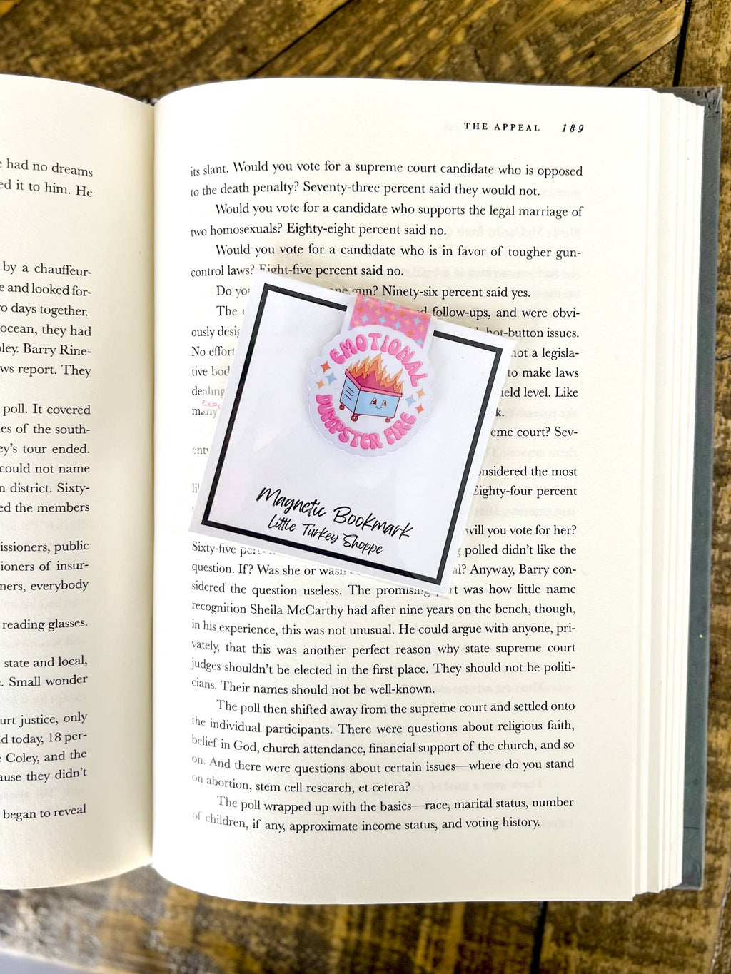 Emotional Dumpster Fire Magnetic Bookmark