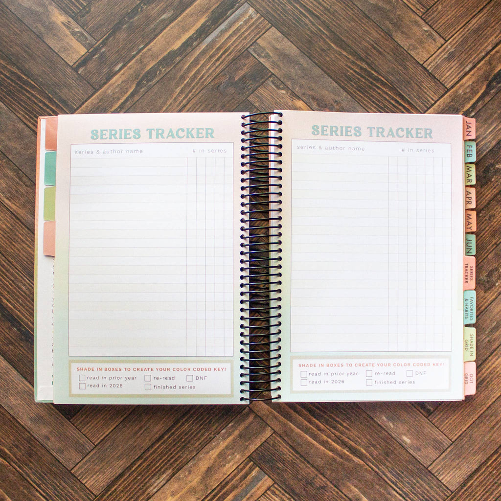 2026 Reading Tracker | book journal and reading log notebook