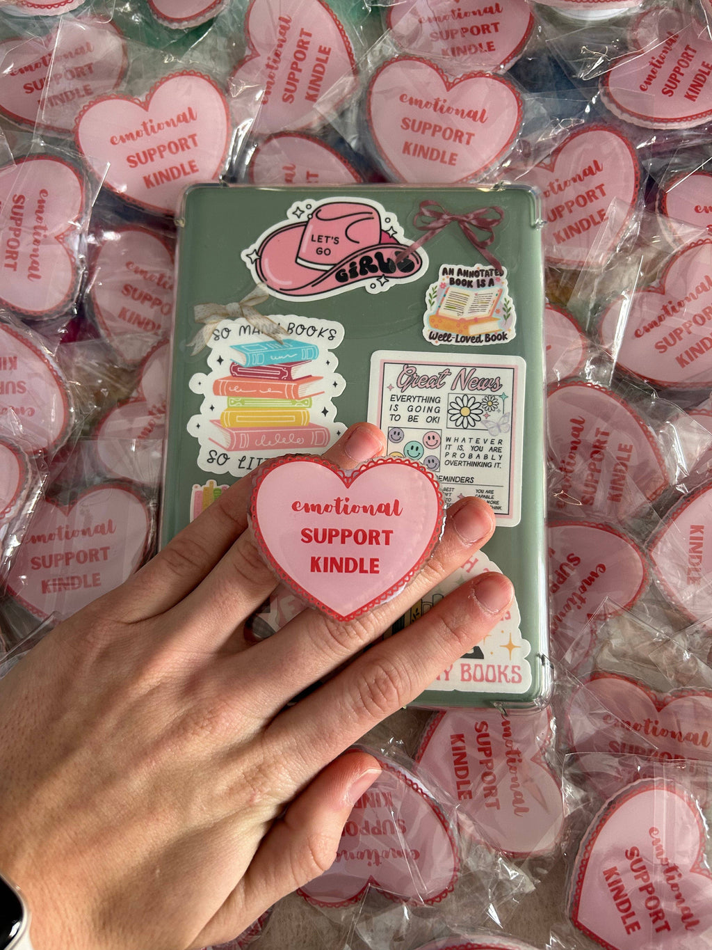 Emotional Support Kindle: Reading E- Reader Grips