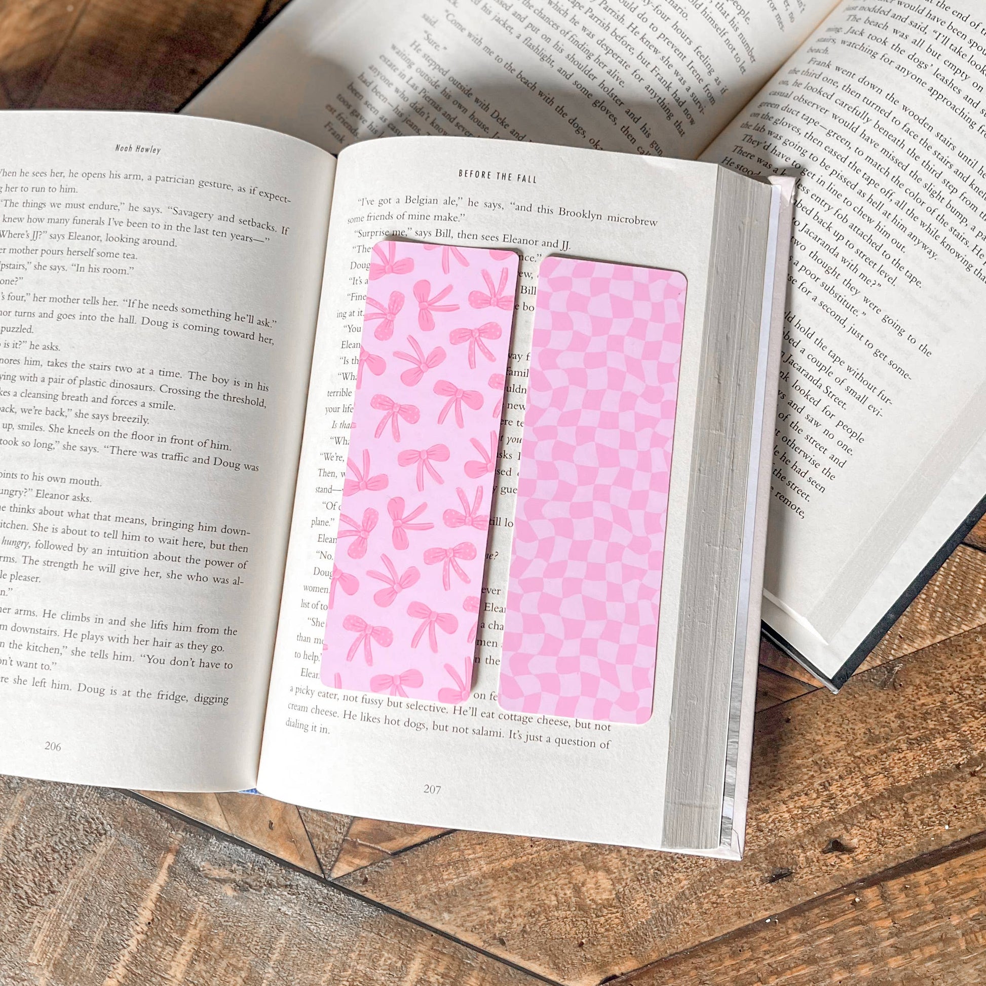 Pink Coquette Bow Bookmark: Soft Touch Matte