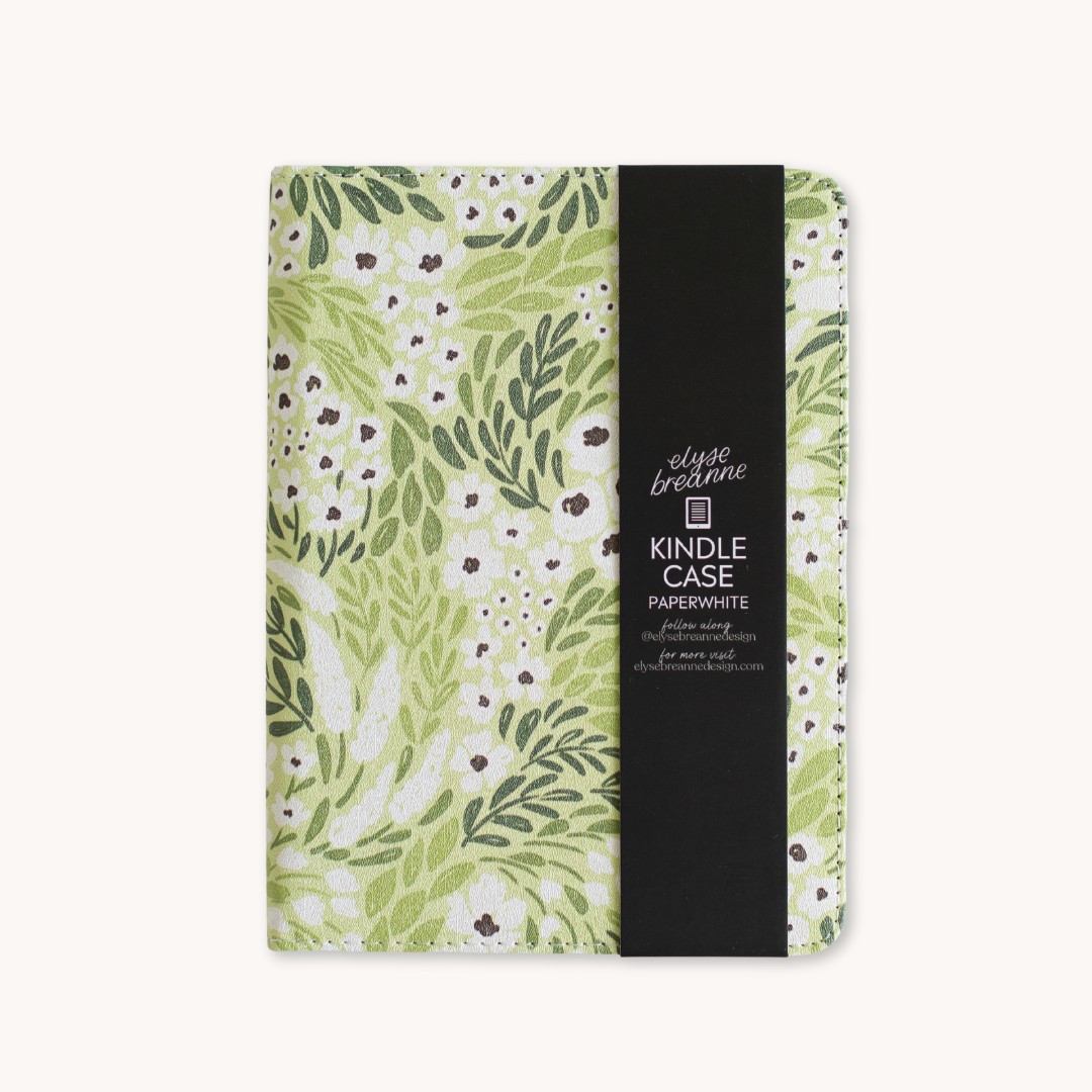 Matcha Floral Kindle Case: Kindle Paperwhite (12th Generation)